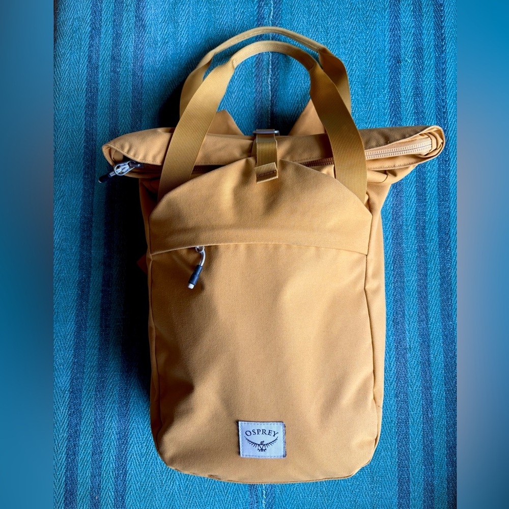 Osprey Arcane Roll Top Backpack Convertible Tote Honeybee Yellow